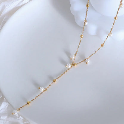 Pearl Drop Pendant Necklace