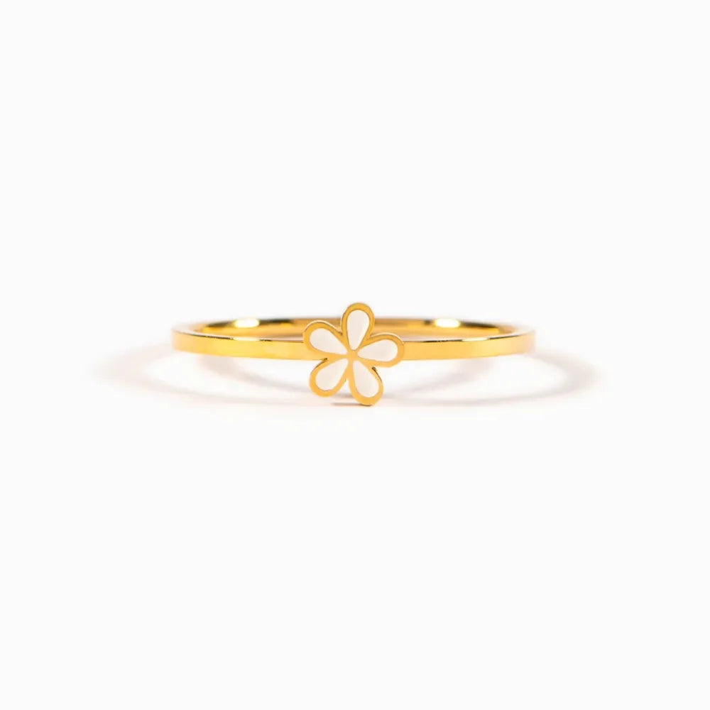 Enamel Flower Ring