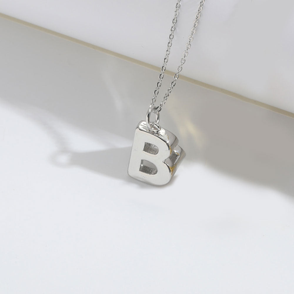 Roman retro flag design pendant necklace for women's collarbone chain