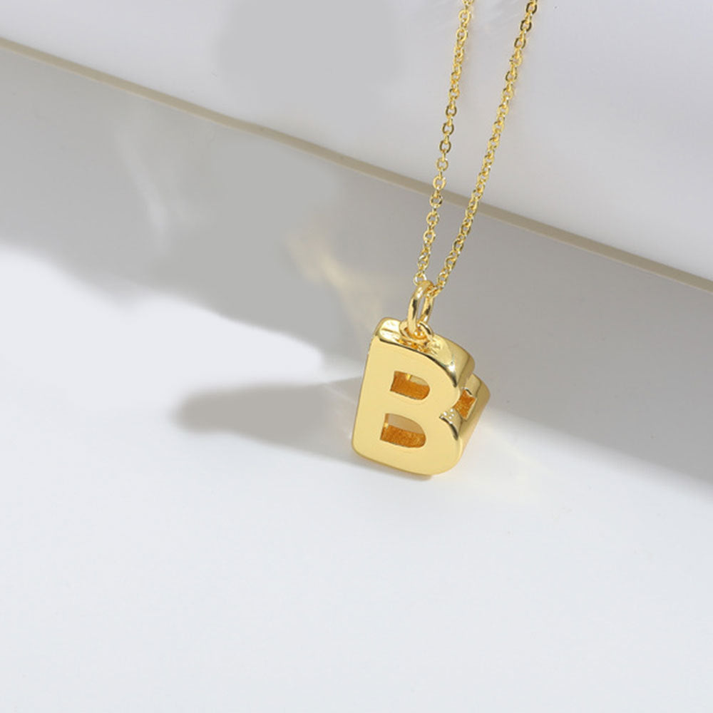 Roman retro flag design pendant necklace for women's collarbone chain